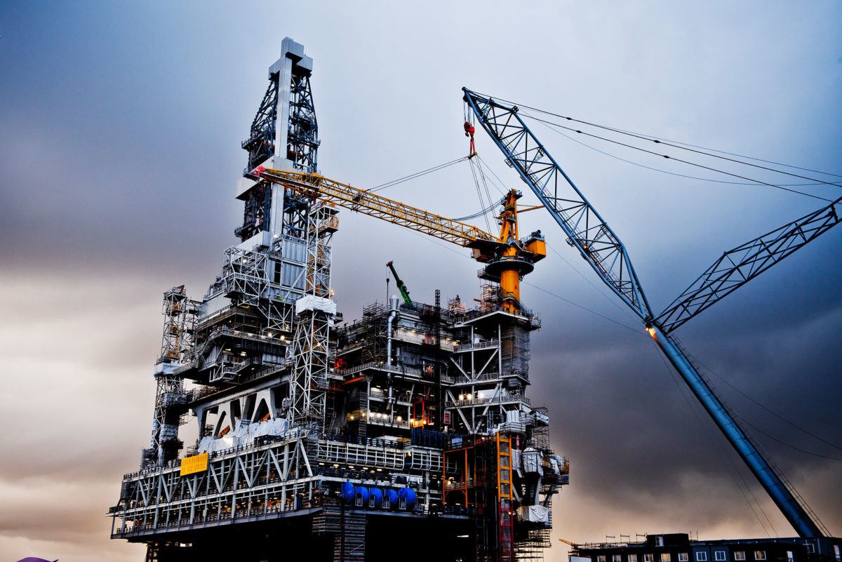 PALFINGER crane installed on Johan Sverdrup oil rig