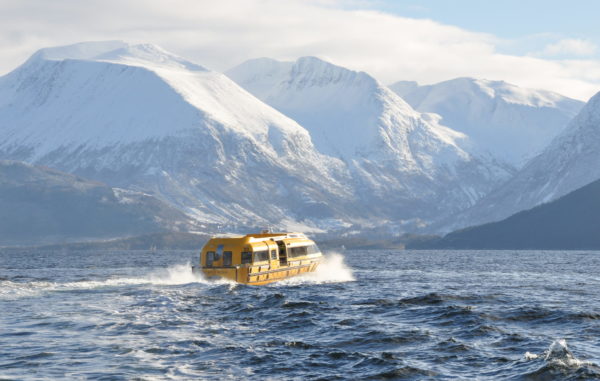 PALFINGERs tender boats take cruise expeditioners safely to the shore. 