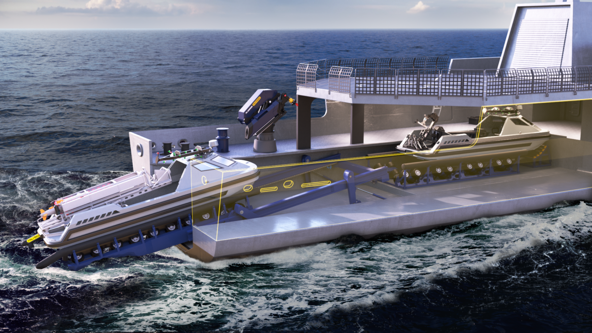 Slipway System for launch and recovery of ARCIMS USV