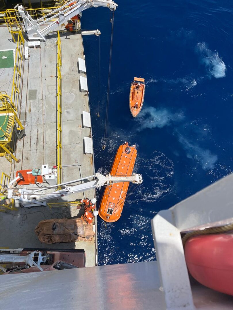 commissiong of palfinger marine lifeboat in brazil