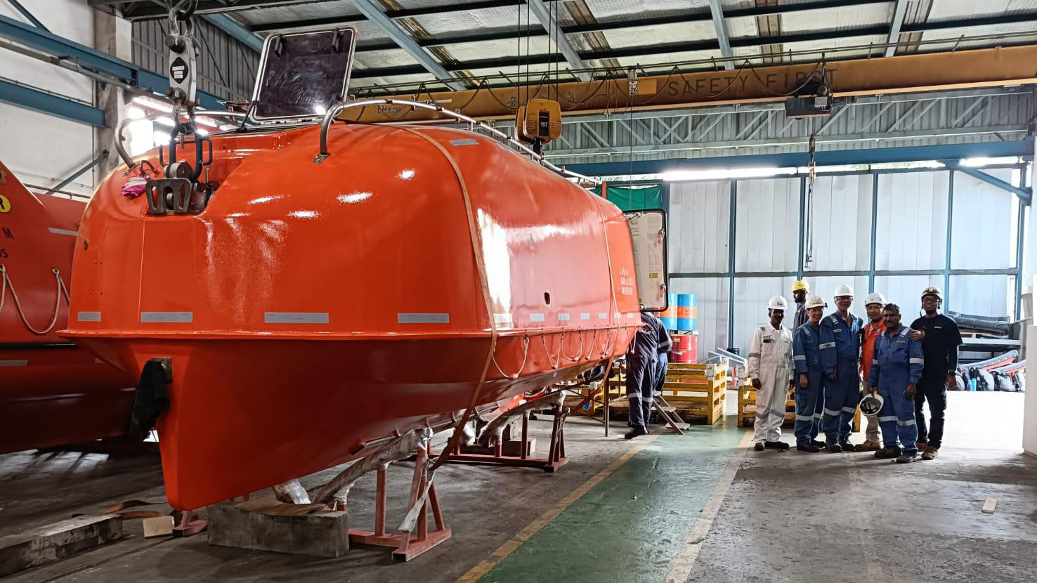 Lifeboat and people